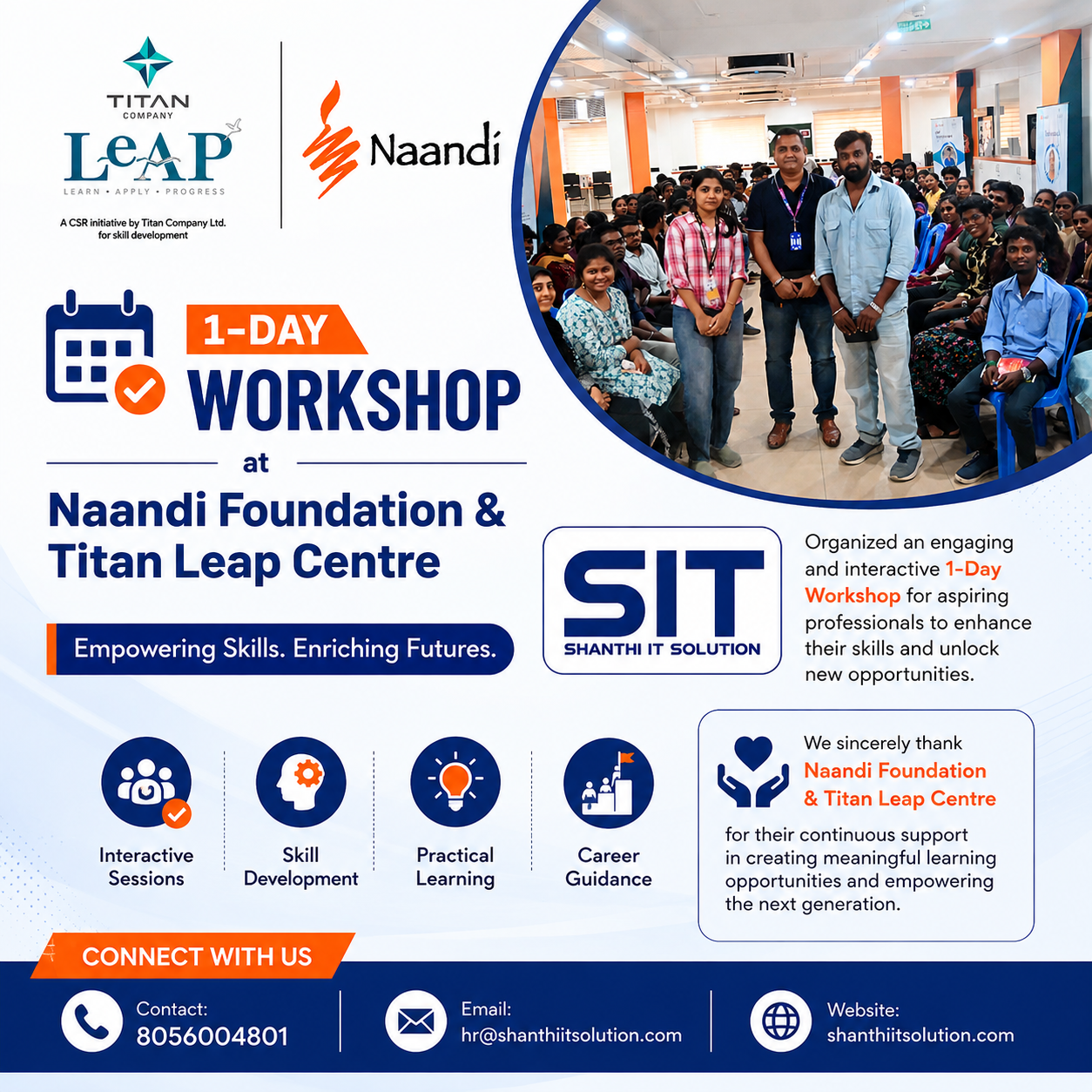 We’re Available for the Job Fair – Shanthi IT Solution